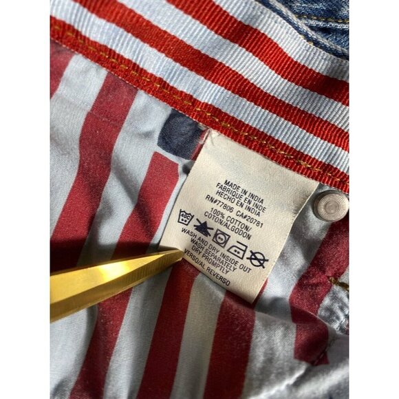 Tommy Hilfiger Women’s American Flag Patchwork Jeans - Size 7 - Picture 5 of 15